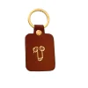 Porte-clés Zizi En Cuir Marron-Ark Clearance
