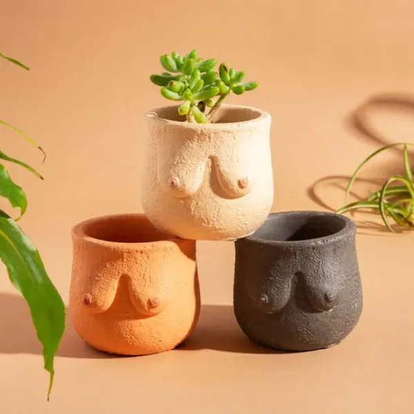 Pot Boob - 8 X O 8 Cm - Couleur Aleatoire-Sélectionné par Fleux