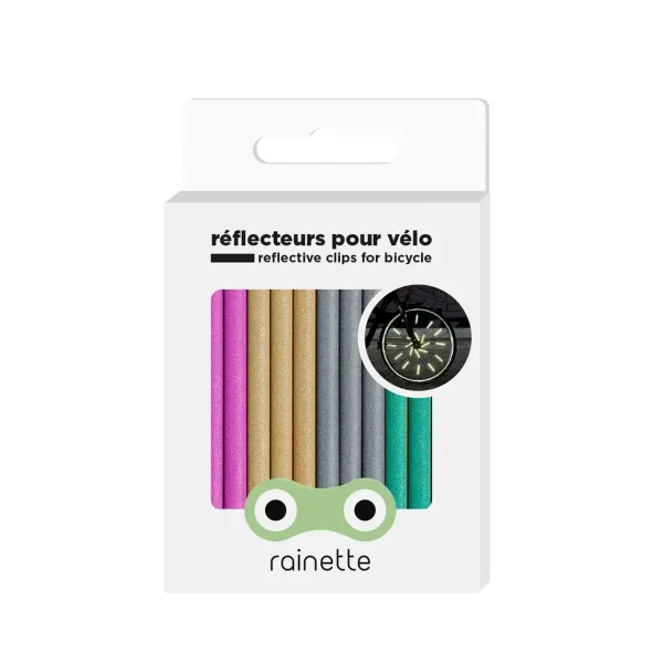 Reflecteurs Pour Rayons De Velo Multicolore-Rainette Clearance