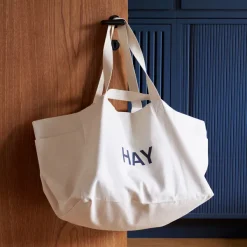 Sac Weekend En Coton Recycle - Naturel-Hay Sale