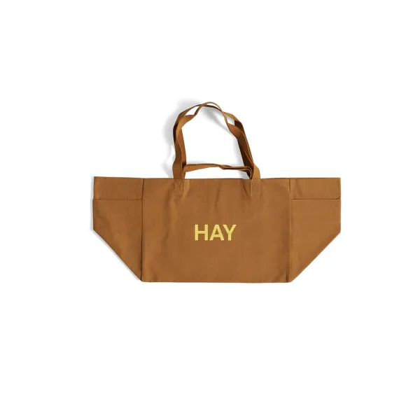 Sac Weekend En Coton Recycle - Caramel-Hay Sale
