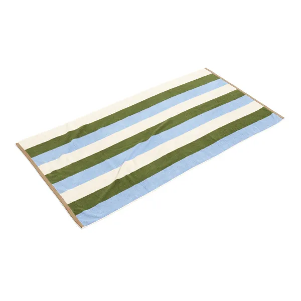 Serviette De Bain Trio En Coton - 90 X 170 Cm - Bleu Ciel-Hay Discount