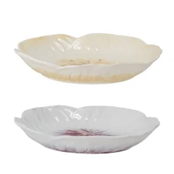 Set De 2 Assiettes Mimosa En Gres - O 21 X 3,5 Cm - Violet & Creme-Bloomingville Best