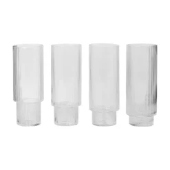 Set De 4 Verres Longs Ripple-Ferm Living Discount
