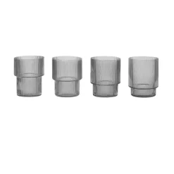 Set De 4 Verres Ripple - Fume-Ferm Living Online
