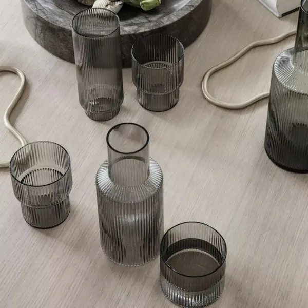 Set De 4 Verres Ripple - Fume-Ferm Living Online