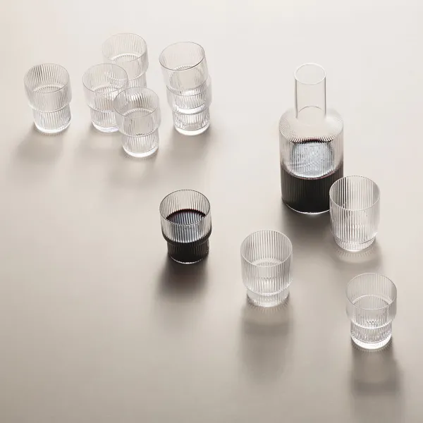 Set De 4 Verres Ripple - Fume-Ferm Living Online