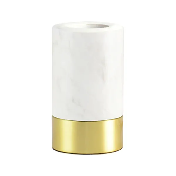 Socle Lampe De Table Romance - Marbre Blanc-Elements Lighting Sale