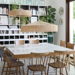 Suspension Parasol Franges - O 70 Cm - Naturel-Honoré Best