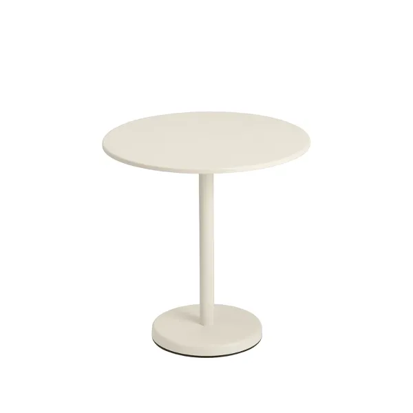 Table A Cafe Linear Steel Off-White - O 70 X H73 Cm-Muuto Sale