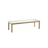 Table Basse Kofi Chene Massif & Verre Roseau Transparent - L 140 X L 50 X H 36 Cm-Hay Discount