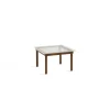 Table Basse Kofi Noyer Massif & Verre Roseau Transparent - L 60 X L 60 X H 36 Cm-Hay Clearance