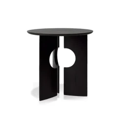 Table D'Appoint Cove En Teck Noir Verni - O 50 Cm-Ethnicraft Outlet