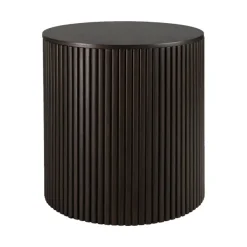 Table D'Appoint Ronde Roller Max En Acajou - Marron-Ethnicraft Discount