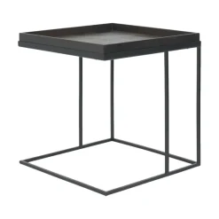 Table D'Appoint Square En Metal - Noir-Ethnicraft Discount