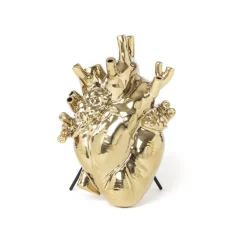 Vase Coeur Love In Bloom Porcelaine - Or-Seletti Outlet