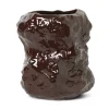 Vase Tuck En Ceramique Vernissee - Brun-Ferm Living New