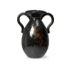 Vase Verso En Gres - Noir/Brun-Ferm Living Sale