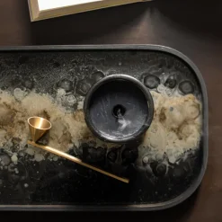 Vide Poche En Verre Black Organic-Ethnicraft