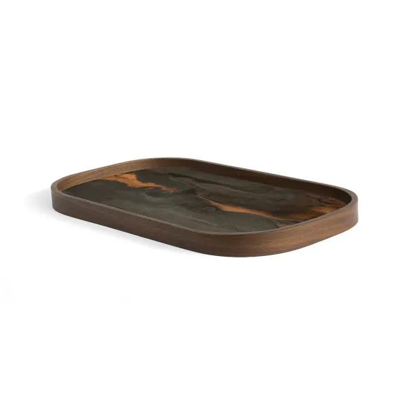Vide-Poche En Verre - Bronze Organic - 42 X 24 Cm-Ethnicraft Sale